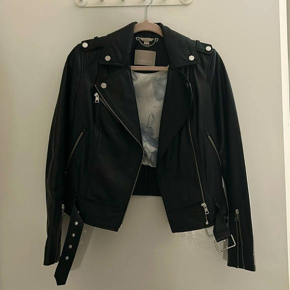 Soia & Kyo Leather Jacket sz XS - Picture 1 of 6